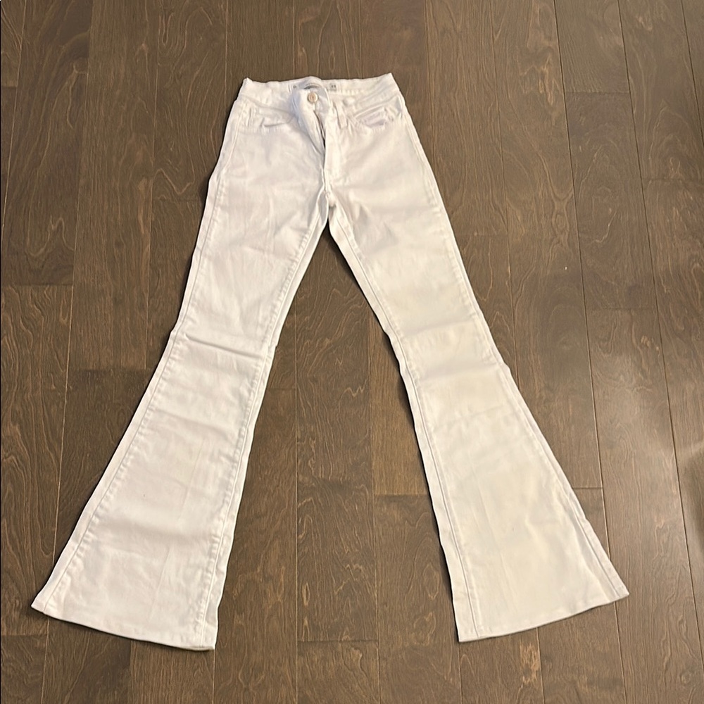 Women's White Flared Jeans